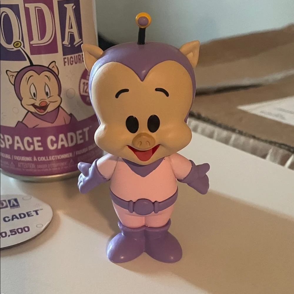 Funko Space Cadet Soda Figure in Purple and White